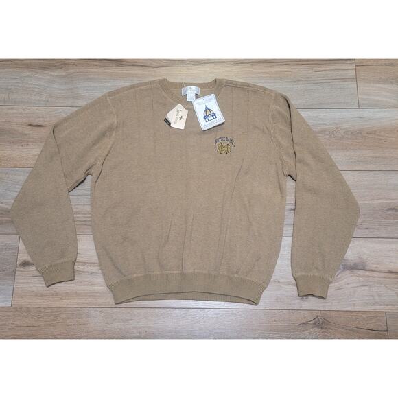 Antigua Large Notre Dame Knit Sweater 100% Cotton - Picture 1 of 9